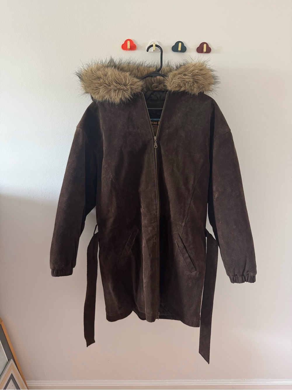 Wilson Adventure Bound Jacket in Dark Brown with Blue and Gold Label